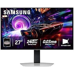 $699.99 | SAMSUNG 27-inch Odyssey QD-OLED G8, 4K, 240Hz, Gaming Monitor, 0.03ms (G81SF) at Amazon